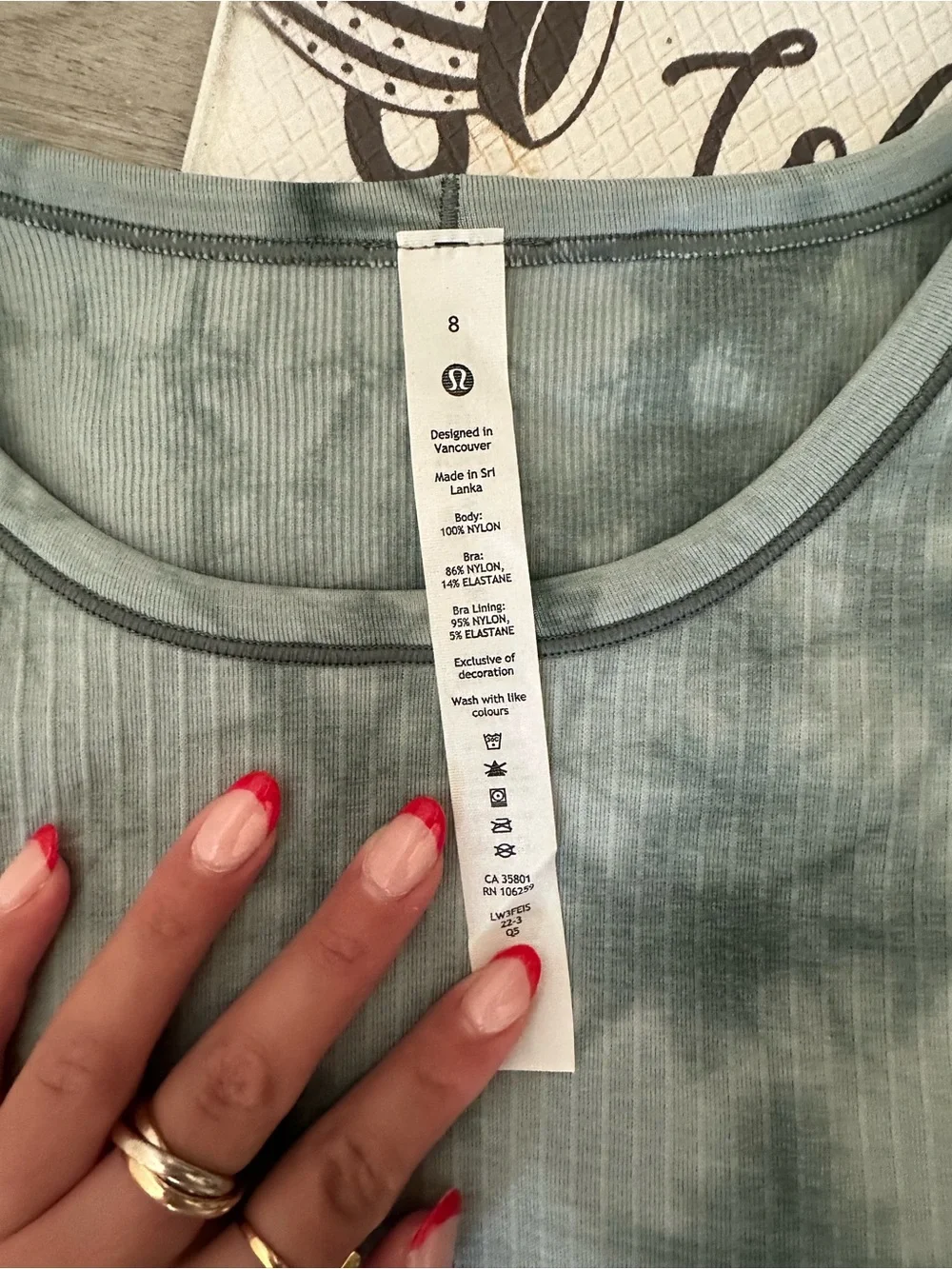 Lululemon Ebb to Street Long Long Sleeve Cropped Top